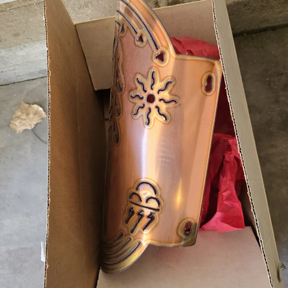 Wall Sconces Copper Southwest with Tribal Design - Picture 4 of 5